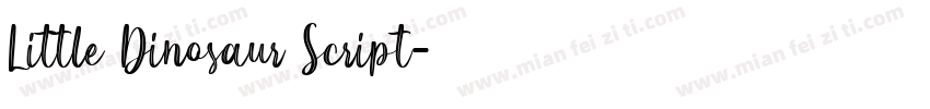 Little Dinosaur Script字体转换